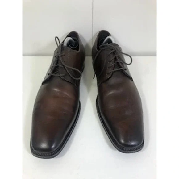 To Boot New York Leather Square Toe Lace-Up Oxford Dress Shoes Brown US 10.5 To Boot New York - Aiden Brown Leather Cap-Toe Oxford main image 4